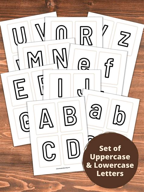 Free Printable Uppercase And Lowercase Letters Flashcards Printable