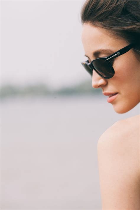 Beautiful Woman Wearing Sunglasses Macias Dermatology