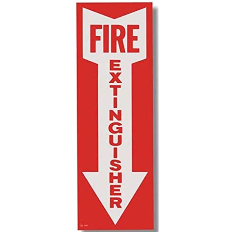 Fire Extinguisher W Down Arrow Sign Fire And Safety Plus