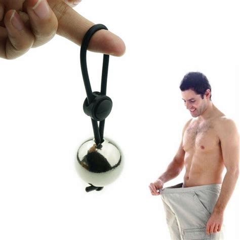 male penis extender enlarger stretcher strap ball stretcher ball weight w ring ebay