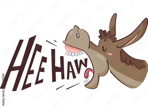 Donkey Hee Haw Stock Vector Adobe Stock