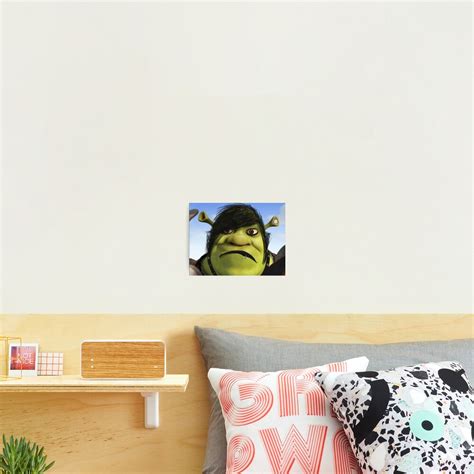 Emo Shrek Photographic Print For Sale By Alexis6214 Redbubble