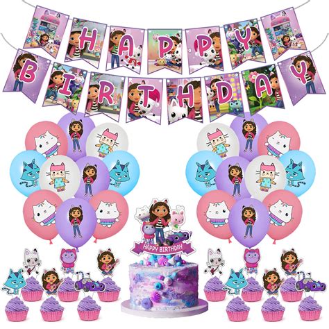 Buy Cute Gabbys Dollhouse Balloons 36 Pcs 12 Latex Balloons For Kids