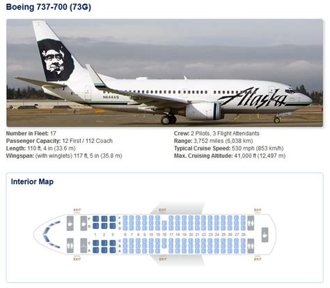 Alaska Airlines Aircraft Seatmaps Airline Seating Maps And Layouts