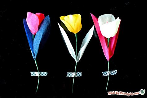 Diy Crepe Paper Tulips Made By Marzipan