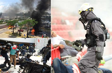 Explosions and chemical gas 'attack' at Sports Hub part of terror ...