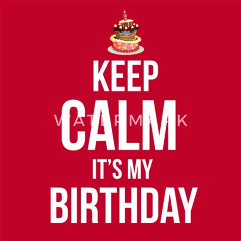 Birthday Keep Calm Its My Birthday Greetings Bday Mens Premium T