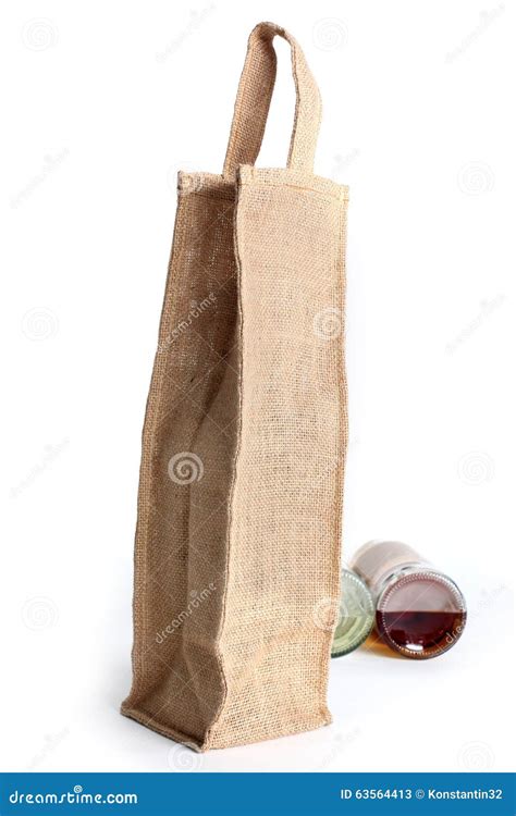 Eco Shopping Bag Made Out Of Recycled Hessian Sack Stock Image Image