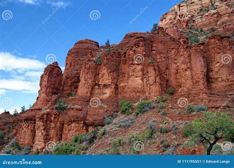 Red Rocks Of Sedona Arizona On A Sunny Day Stock Image Image Of Rock