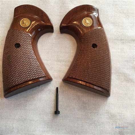 Colt Python Factory Wood Grips For Sale