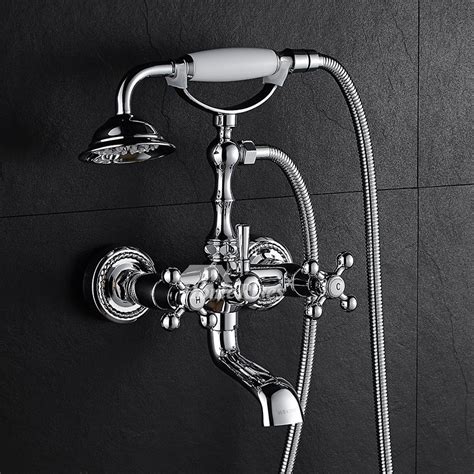 Many people are buying soaking tubs because it offers a therapeutic experience and a unique opportunity to unwind in total luxury. Wall Mount Tub Faucet Chrome Clawfoot Silver 2 Handle Bathroom