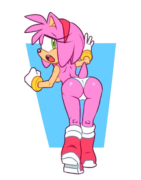 Rule 34 1girls Amy Rose Ass Breasts Cameltoe Female Panties Solo Sonic Series Squidapple