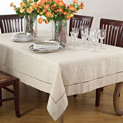 Saro Lifestyle Toscana Linen Blend Tablecloth