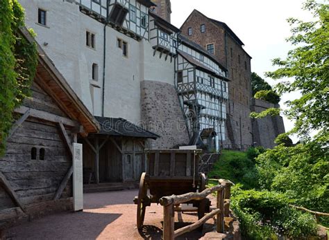 Historical Castle Wartburg Near Eisenach In The Thuringian Forest Stock