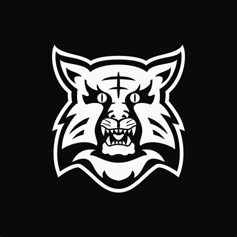 Scary Tiger Head Logo Concept Creative Animal Flat Monogram And