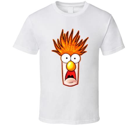 Beaker Muppets Meep White T Shirt
