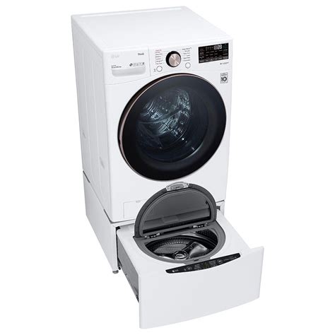 Lg 45 Cu Ft Front Load Washer With Turbowash 360 In White Nfm