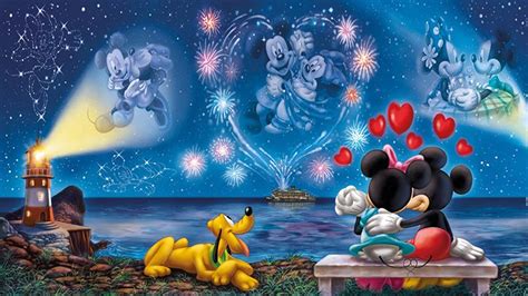 Mickey And Minnie Mouse Valentine Wallpaper