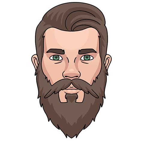 How To Draw A Beard Really Easy Drawing Tutorial In Beard Images