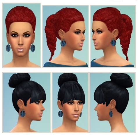Afro Braid And Bun And Bangs At Birksches Sims Blog Sims 4 Updates
