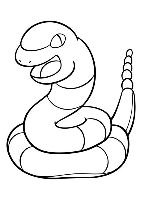 Cute Anime Pokemon Go Ekans Coloring Pages In 2020