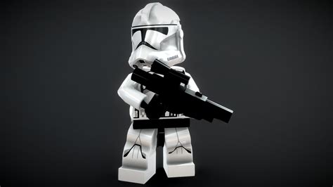 Lego Clone Trooper Phase 2 Rigged Buy Royalty Free 3d Model By