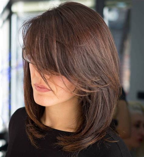 Hairstyles 2021 long hair with bangs. 40 Side-Swept Bangs to Sweep You off Your Feet | Side ...