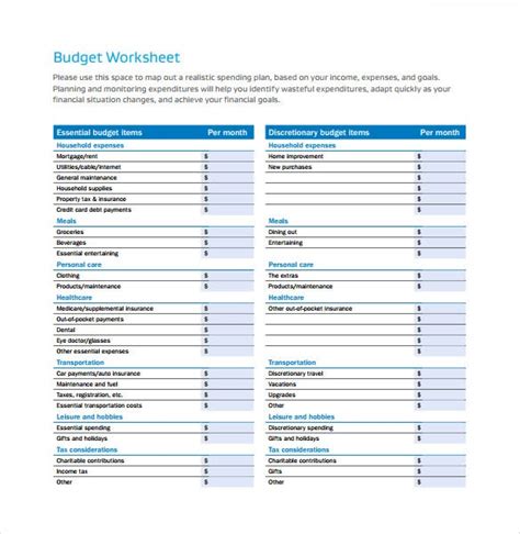 11 Monthly Budget Spreadsheet Templates Free Word