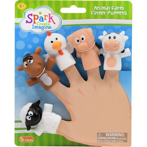 Spark Create Imagine Animal Farm Finger Puppets 5 Pieces 681131149013
