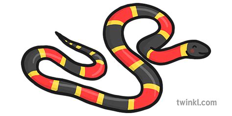 Sea Coral Snake Illustration Twinkl