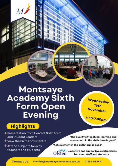 Sixth Form Open Evening 2022 Montsaye