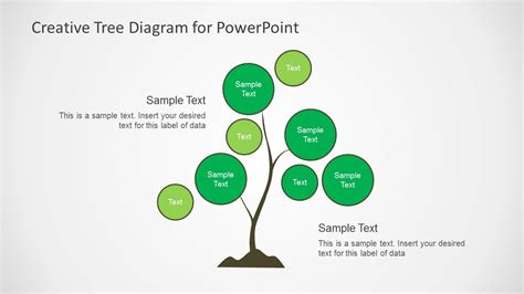 Simple Tree Chart Diagram Design For PowerPoint SlideModel Diagram