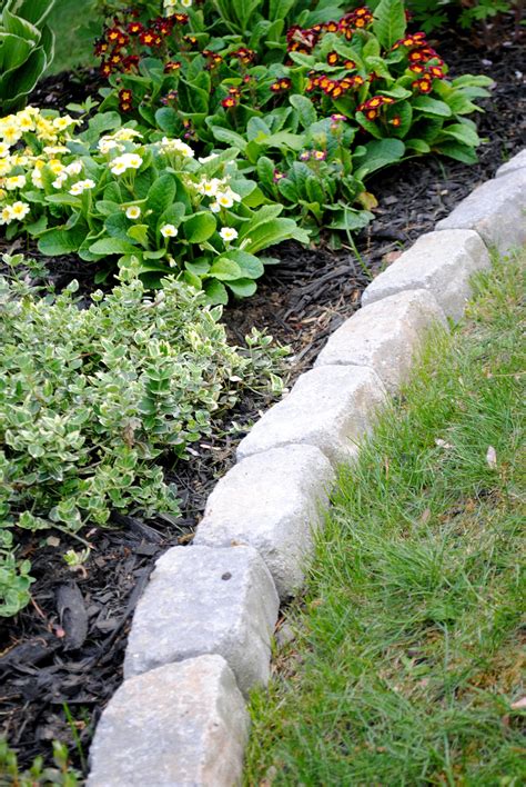 Flower Bed Edging Ideas With Stone Flower