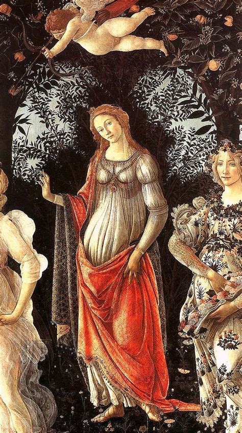 Sandro Botticelli Primavera Fr Hling Detail Mit Venus Amor Und
