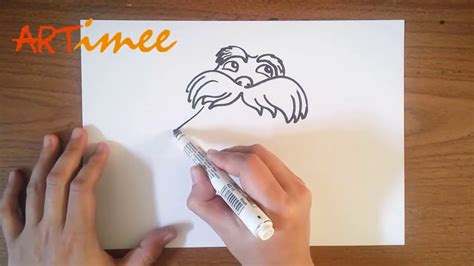 How To Draw The Lorax Youtube