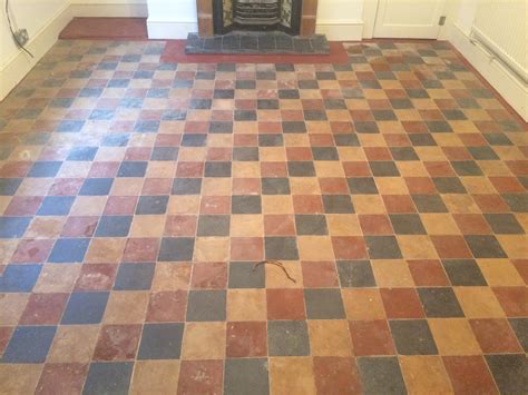 Restoring Victorian Floor Tiles Hidden Under Lino In Berkshire Tiling