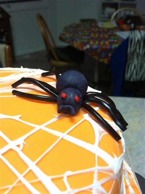 Edible Fondant Spider Edible Love Cake Homemade