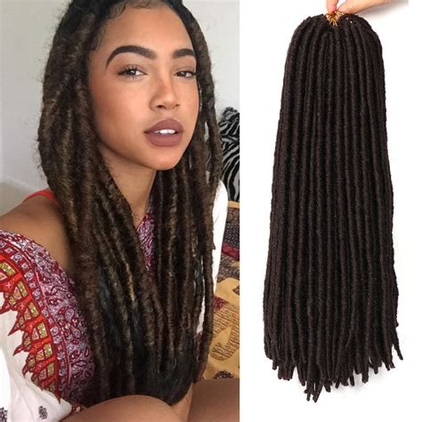 Goddess Faux Locs Afro Crochet Braids Dreadlocks Synthetic Hair My