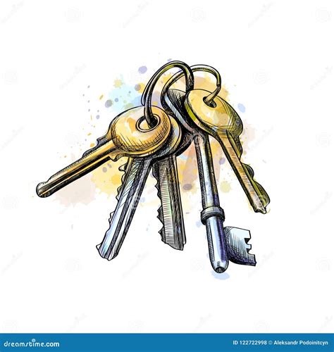 Bunch Of Keys Stock Vector Illustration Of Icon Close 122722998