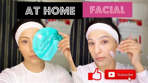 How To Do Your Own Facial At Home Step By Step Youtube