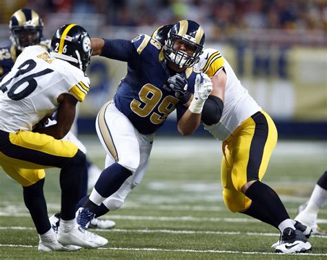 rams position analysis rams could be building new ‘fearsome foursome led by tackle aaron