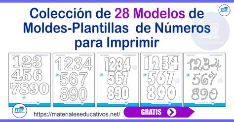 Moldes De Números Y Letras Para Imprimir Materiales Educativos