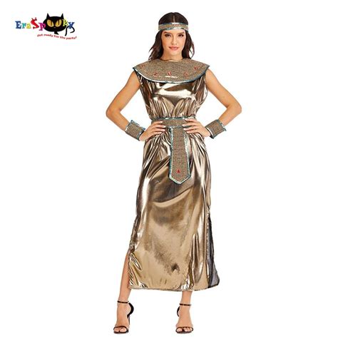 Eraspooky Ancient Sexy Goddess Egyptian Cleopatra Dress Egypt Queen Cosplay Halloween Costume