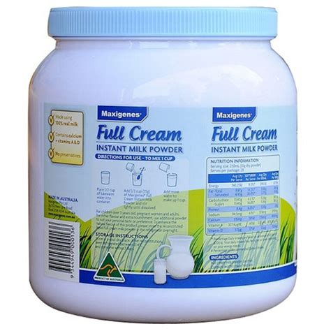 Maxigenes Full Cream Milk Powder 1kg TUPS COM AU