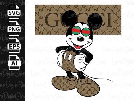 Gucci Disney Svg Inspired Mickey Mouse Gucci Logo Printable Gucci