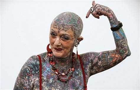Tattooed Seniors Answer The Question But What Will You Look Like When Youre Old And Grey