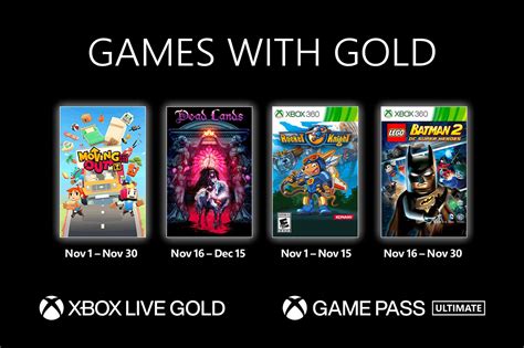 Jeux Xbox Series X Novembre 2021 Games With Gold
