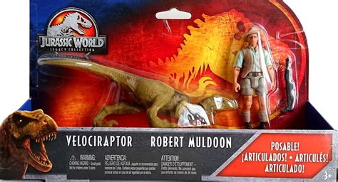 Jurassic World Legacy Collection Robert Muldoon Figure With Raptor Mattel New Tiere