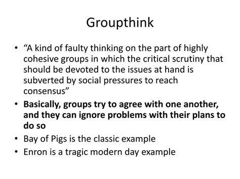 Ppt Conformity And Groupthink Powerpoint Presentation Free Download
