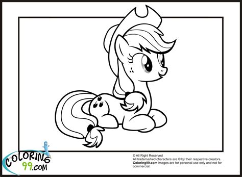 Friendship is magic in the my little pony world, and applejack makes a great friend. My Little Pony Applejack Coloring Pages | Minister Coloring